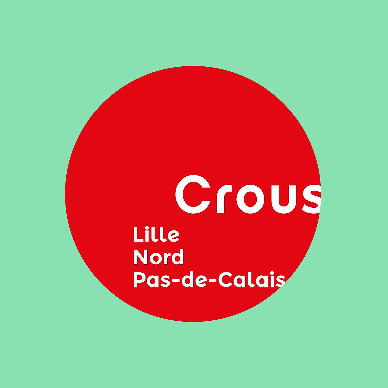 Logo du Crous sur fond vert